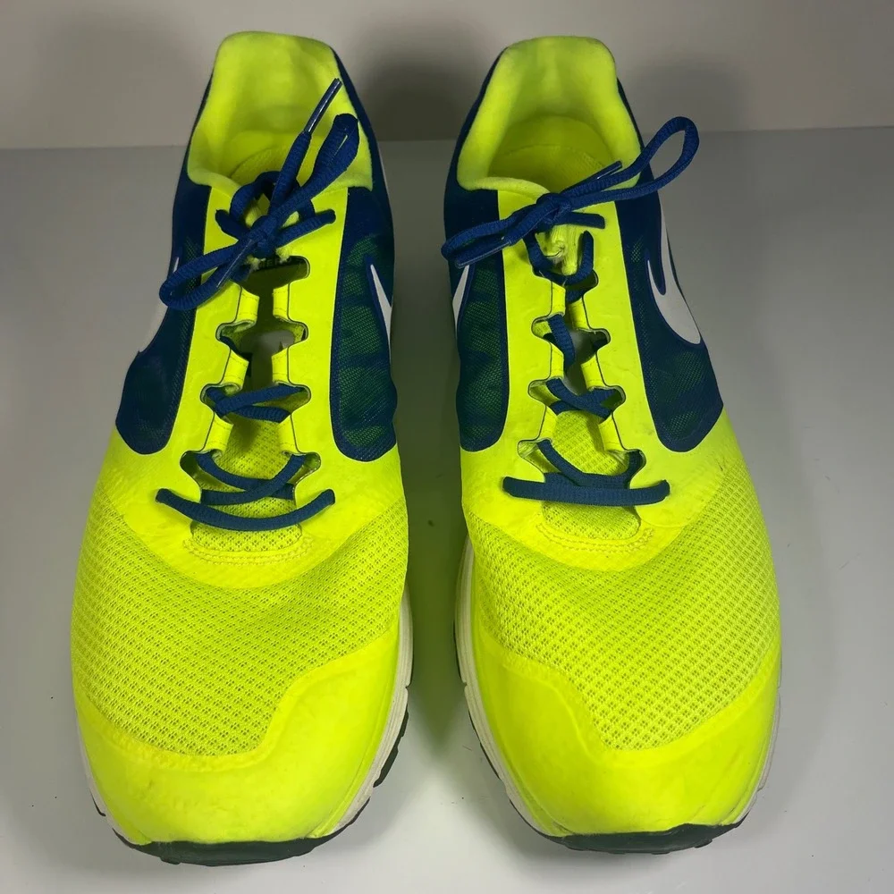 Nike Zoom Vomero 8 Men's‎ Running Shoes Neon Yellow Blue Size 14